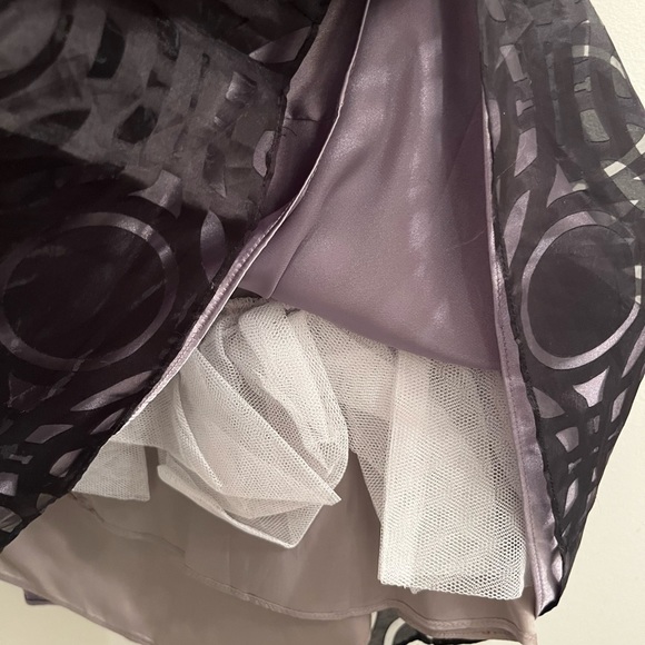 Strapless Black and Silver Cocktail Dress size 6 - Picture 11 of 12